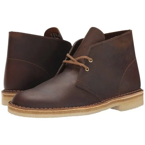 Men's Soft Shoes Clarks Desert Boot - Beeswax - 26106562