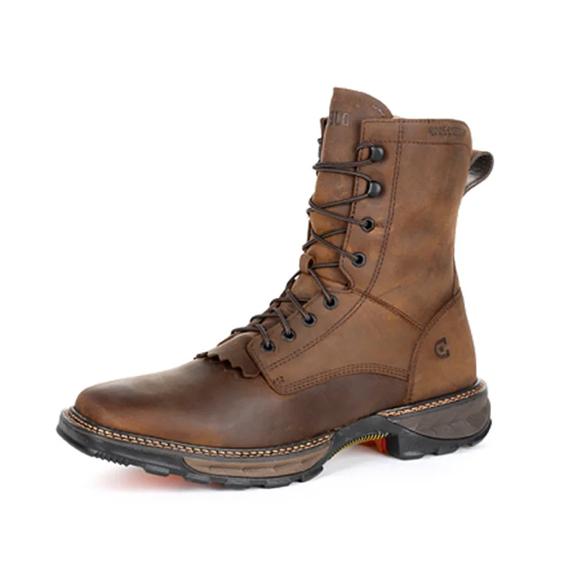 Men's Breathable Shoes Durango Men's Maverick Rust 8" H2O Proof Lace Up Boots
