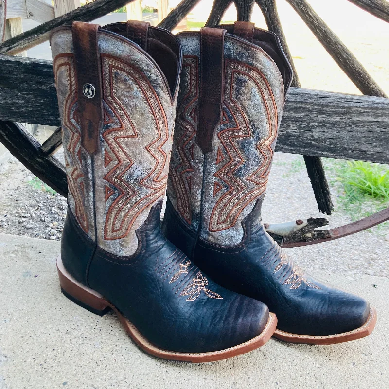 Men's Cozy Boots Tanner Mark Men's Brown Nicotine Puncher Toe Boots