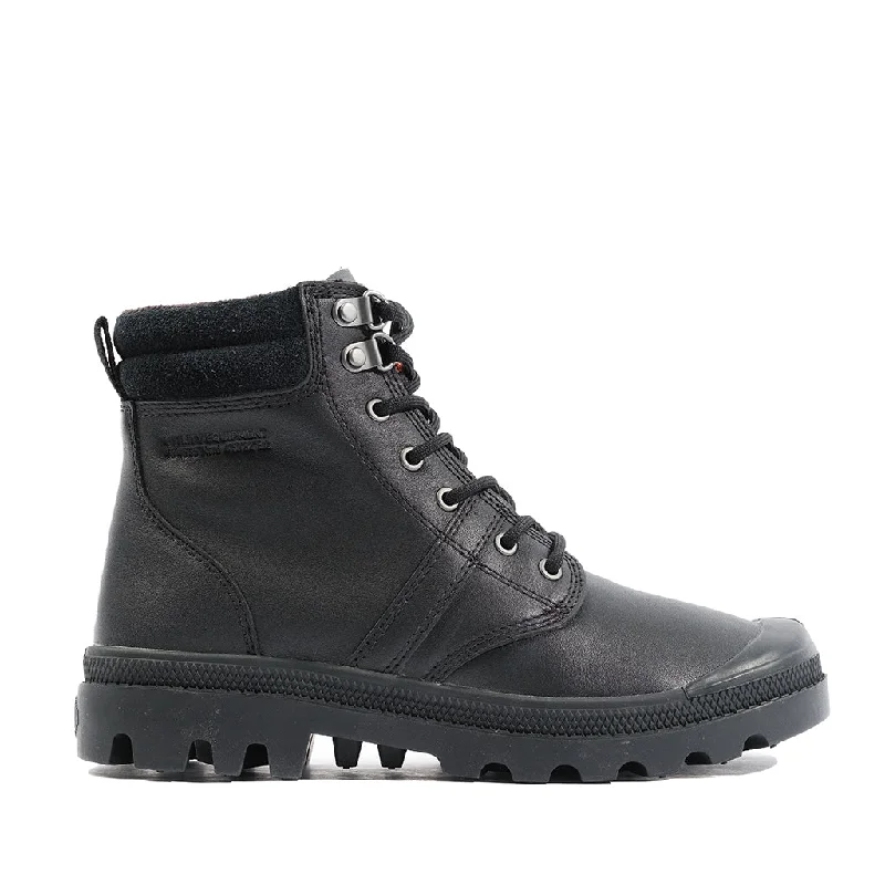 Men's Sporty Shoes Palladium Men's Pallabrousse Sport Cuff WP+ in Black