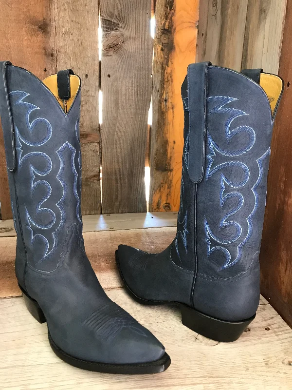 Men's All-Day Wear Boots Navy Nubuck Men's Classic Boot 3835