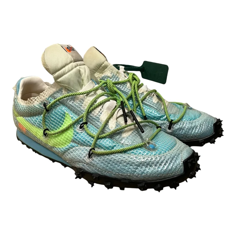 Men's Slip-Resistant Boots NIKE/OFF-WHITE/Low-Sneakers/UK 9/Nylon/WHT/Waffle Racer
