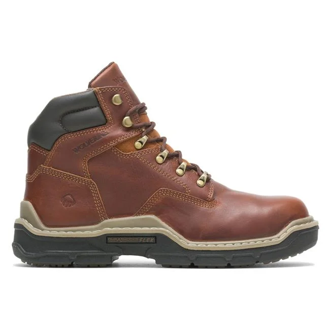 Men's Reinforced Sole Shoes Wolverine Men's Raider Durashock 6-Inch Composite Toe
