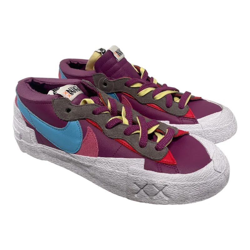 Men's Moisture-Wicking Boots NIKE/Low-Sneakers/US 9/Purple/SACAI X KAWS X BLAZER LOW/DM7901-500