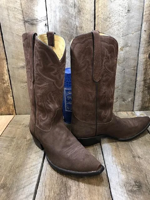 Men's Shock-Absorbing Shoes Brown Suede Tres Outlaws Men's Classic Boot 4020