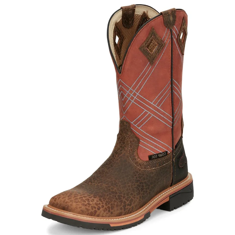 High-Quality Shoes Justin Men's Dalhart Brown Composite Boots