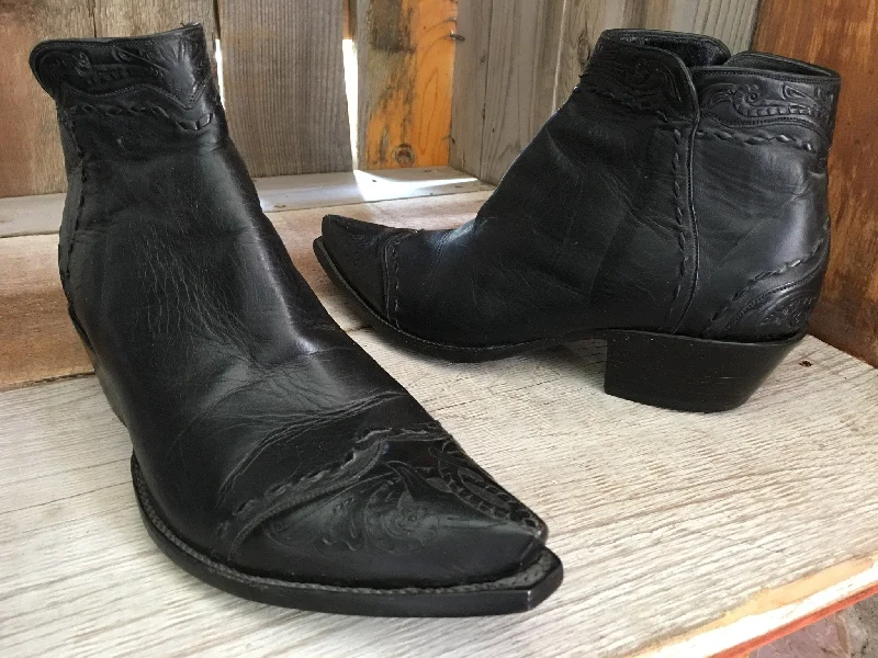 Men's Adaptive Fit Shoes Black Calf Tres Outlaws Mule Boot  4202