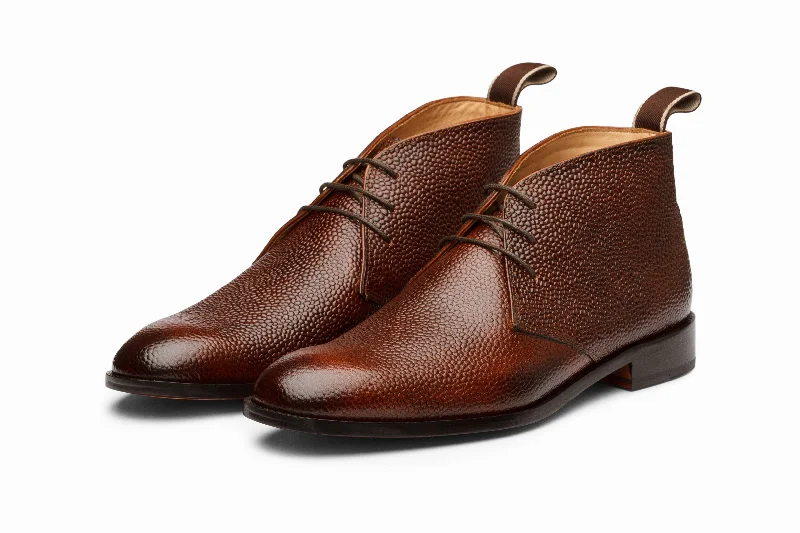 Men's Trendy Shoes Chukka Boot - Brown Grain