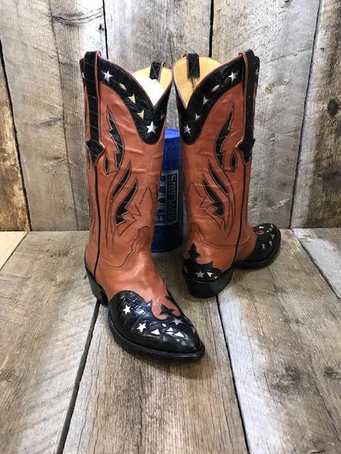 Men's Fashionable Shoes Gator & Calf Tres Outlaws Men's Classic Boot 3412 *