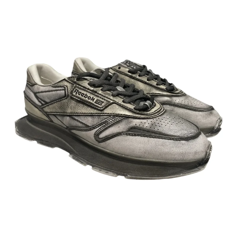 Men's Shock-Resistant Shoes Reebok/Low-Sneakers/US 9/All Over Print/Leather/GRY/