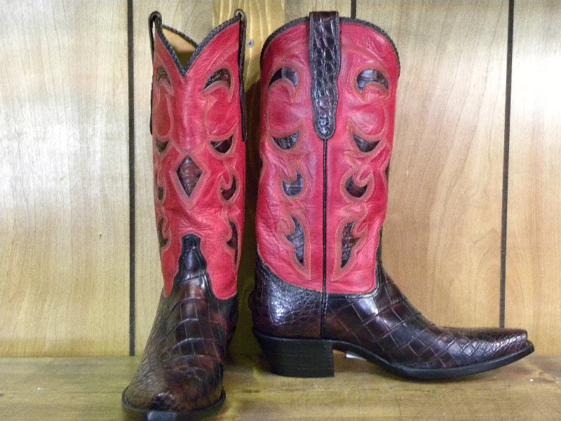 Men's Comfortable Boots Brush Off Gator  Tres Outlaws Classic Boot 3947