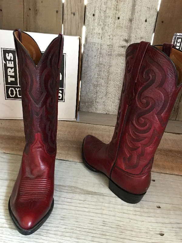 Men's Waterproof Boots Burgundy Deer Men's Tres Outlaws Boot 3503