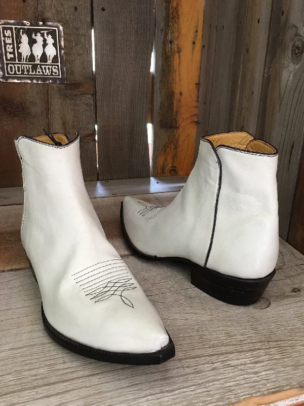 Men's Soft Shoes Sold Out White Kangaroo Tres Outlaws Men's Mule Boot  P Malone 4100
