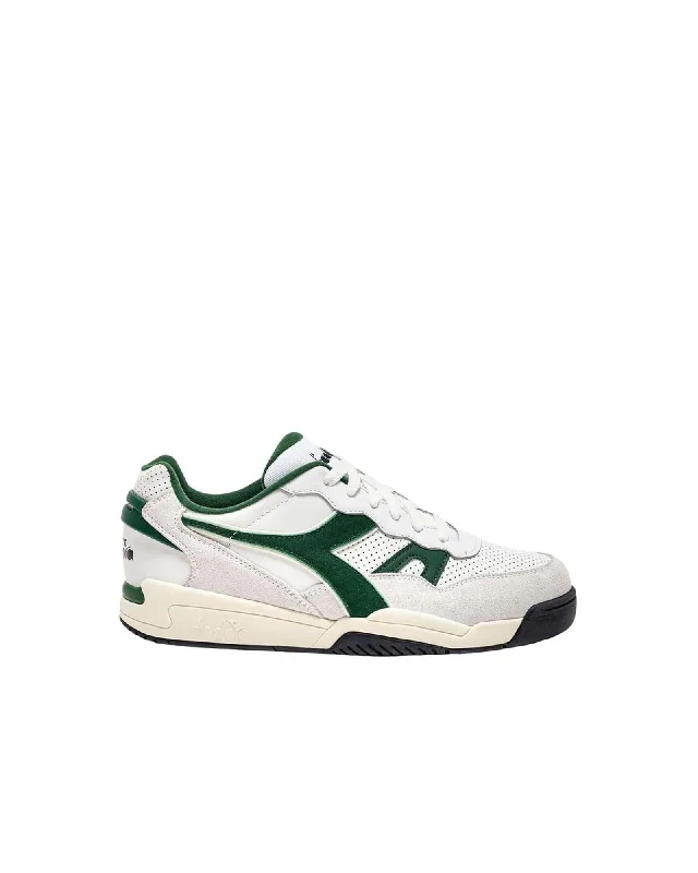 Men's Sporty Boots Diadora Synthetic Leather Sneaker with 3.5cm Heel Height