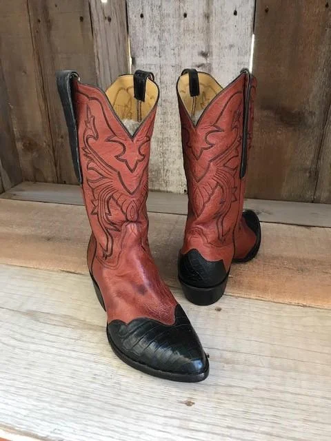 Men's Waterproof Boots Buff Gator & Ostrich Tres Outlaws Men's Classic Boot  3729@