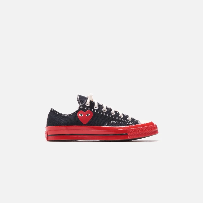 Converse x Comme des Garçons CDG Play Red Sole Low Top - Black