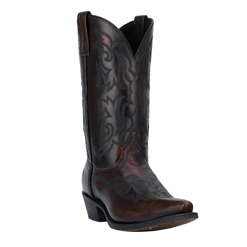Men's Modern Shoes Laredo Mens Hawk Cowboy Boots Leather Burnished Gold