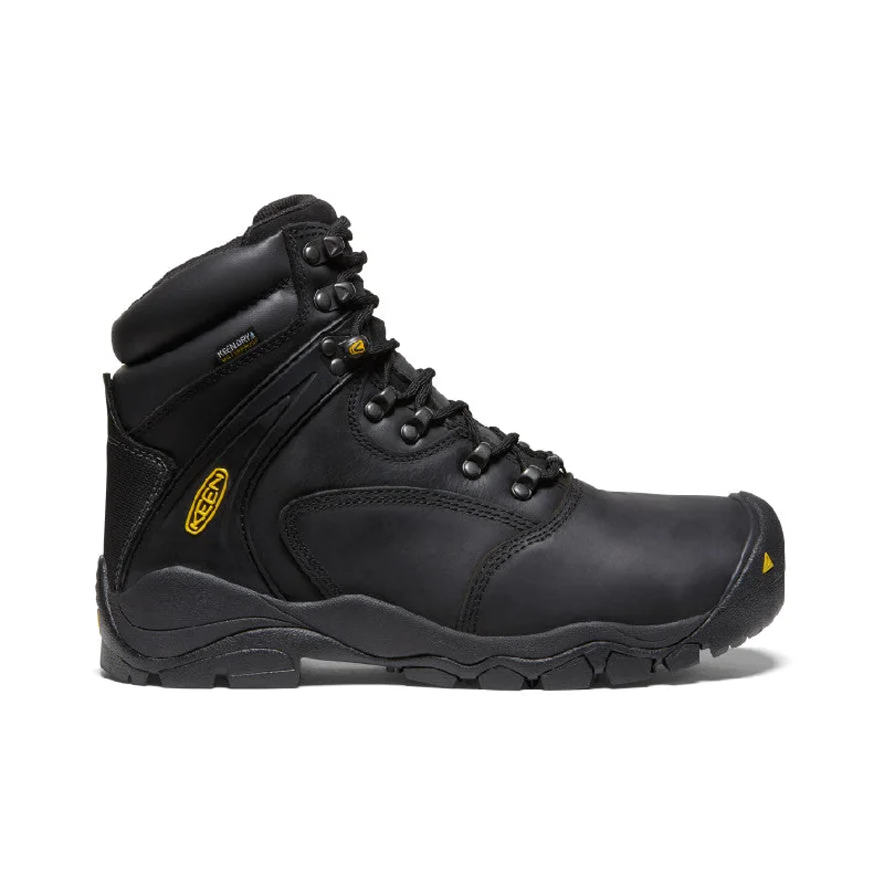 Men's Louisville 6" Waterproof Boot (Steel Toe)  |  Black