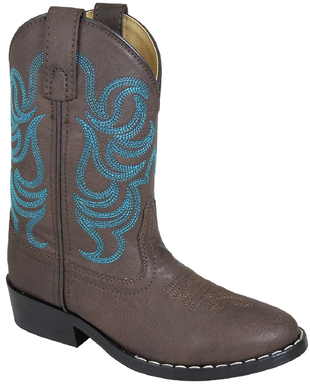 Smoky Mountain Boots Children Unisex Monterey Brown Faux Leather Blue